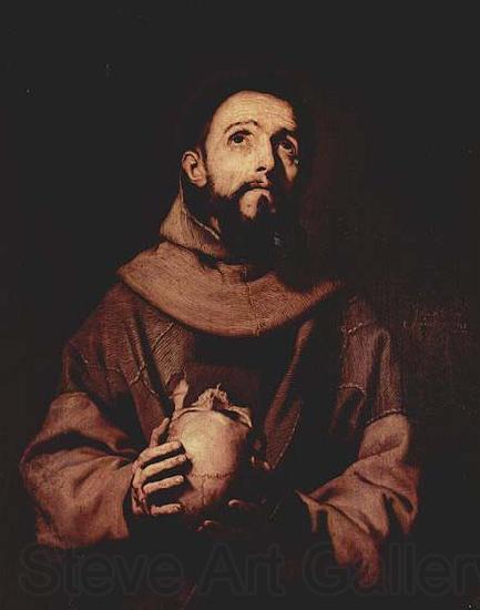 Jose de Ribera Hl. Franz von Assisi Spain oil painting art